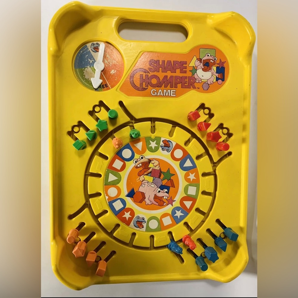 The Shape Chomper Game 1985 Vintage Mattel Children's All Together Games